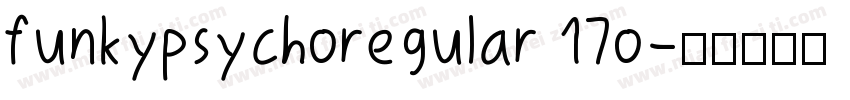 funkypsychoregular 17o字体转换